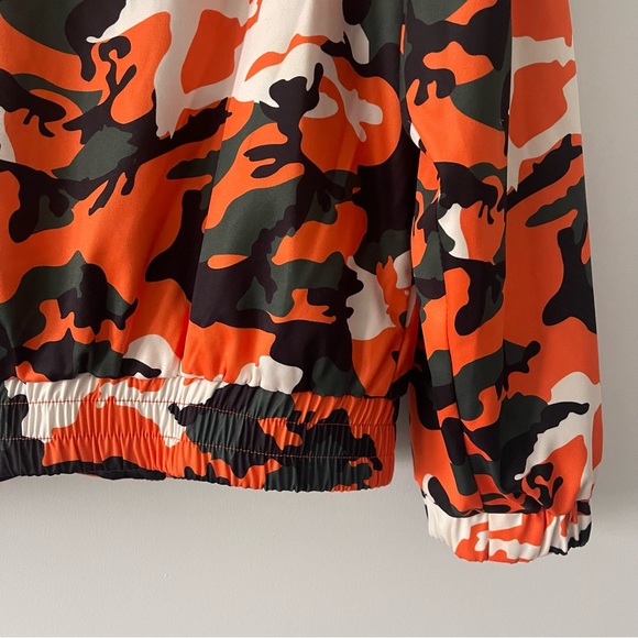 I.AM.GIA Tiger Mist Daytona Orange Black Camo Jacket Size Small - Picture 6 of 10